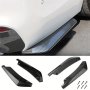 Universal Car Front Rear Bumper Strip Lip Spoiler Diffuser Splitter Scratch Protector Carbon Fiber Winglets Side Skirt Extension