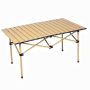 Outdoor Camping Aluminum Alloy Folding Table - Roll Top