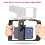 Smartphone Video Rig Filmmaking Vlogging Case Phone Video Stabilizer Grip Tripod Mount For Videomaker Film-maker Video-grapher W