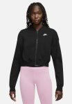 Nike W Nsw Club Fleece Os Crp Fz Swtsh - Black white