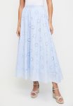 Anglaise Deep Hem Full Circle Skirt - Pale Blue