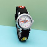 Cute Car Cartoon Silicone Quartz Watch For Boys And Girls