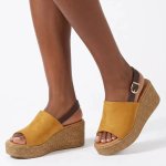 Nobu Wedge Sandal -yellow - 9