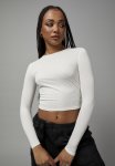 Sheer Long Sleeve Top - Renaissance Tile white