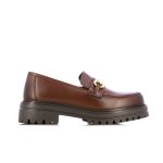 Chunky Buckle Loafer -brown