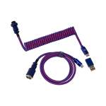 Keychron Premium Coiled Aviator USB Cable Type-c + Usb-a Adapter Detachable Aviator Connector 108 Cm