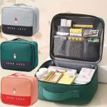 Portable Divider Medicine Box Zipper Medicine Finishing Organizer Perfect Home Travel Medicine Storage Bag