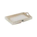 Wooden Serving Tray Brown For Sofa Arm
