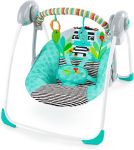 Bright Starts-zig Zag Zebra Portable Swing