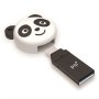 CONNECT304 Energetic Panda 64GB USB 3.0/MICRO USB Dual Flash Drive - Black