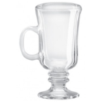 Clear Glass Mug Irish Coffee Mug Rings 260ML Set Of 6