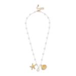 Goldair Gold Plated Shell Pearl Necklace