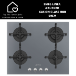 Smeg Linea 4 Burner Gas On Glass Hob - 60CM