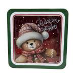 Warm Wished Storage Tin Square 19X19X8.5CM