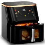 Silver Crest 8L Air Fryer With Visual Window XXXL Capacity 4-IN-1 Cooking Presets
