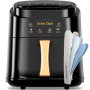 Crest Silver 8L Digital Air Fryer With Nesting Tongs Set