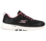 Skechers Women's Go Walk 6 - Black hot Pink - UK4