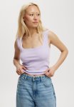 Cotton On Jolie Scoop Neck Tank - Dusty Lilac