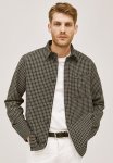 Regular Fit Twill Shirt - Black & White Checked