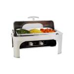 Chafing Dish Rectangular - Roll Top With Glass Lid 8.5LT - CDS2001