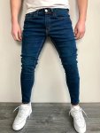 Men's Casual Skinny Fit Jeans Men's Versatile Lightweight Comfy Denim Pants For All Seasons