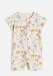 Patterned All-in-one Pyjamas - Beige Flowers