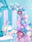 Mermaid Tail Balloon Arch 77PSC - The Purple Lovey