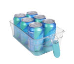Fridge Handy Organiser Bin With Silicone Insert And Handle