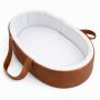 Newborn Carry Cot Leather Outside Custom Printed Inside