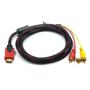 HDMI Male To 3RCA Av Cable 1.5M Compatible With DVD Hdtv PS3 Set-top Box