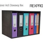 Rexel Rigid 6 Lever Arch File Storage Box Black