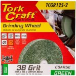 Tork Craft Grinding Wheel 125 X 20 X 32MM Bore Coarse 36G Green
