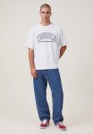 Cotton On Box Fit College T-shit - White Marl tribeca International
