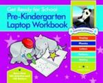 Get Ready For School Pre-kindergarten Laptop Workbook - Uppercase Letters Tracing Beginning Sounds Writing Patterns Spiral Bound