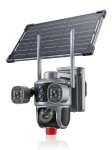 Triple-lens Solar-powered Ptz Security Camera 4K Panoramic Outdoor Surveillance System With Ai Auto-tracking