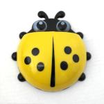 4AKID Ladybug Toothbrush Holder - Assorted Colours - Yellow