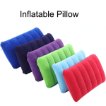 Ultra-comfort Pvc Flocked Inflatable Nap Pillow - Perfect For Travel & Camping Self-inflating Rectangular Sleeping Pad