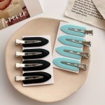 4PCS Solid Color Duck Billed Clip No Bend Hair Clip No Crease Hair Clips Hair Styling Tools Women Female Hair Clips Hair Accesso