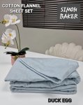 Brushed Cotton Flannel Winter Sheet Sets