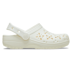 Classic Floral Cut Out Clog - Chalk M9W11