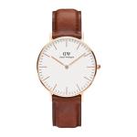 St Mawes Rose Gold Classic Watch 36MM