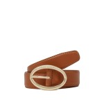 Oval Buckle Belt -caramel