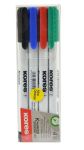 Whiteboard Fine K-marker Set Of 4 Mixed Colours