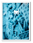 Decor Print Superhero Turquoise Blocks - Unframed Print A3