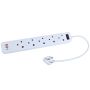 5-WAYS Multi Socket-outlets With USB & Type-c Port CM-3205