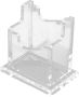 Acrylic Business Card Holder Stand Thickened Single Slot Organizer
