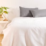 Classic Embossed Bed Cover White - Super King 250X270CM