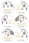 Personalised Christmas Gift Stickers - Christmas Doodles - Afrikaans