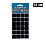 Protection-pads Blk Adh 2X2CM 48PCE