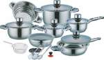 Smte 21 Piece Stainless Steel Cookware Pot Set With Keychain